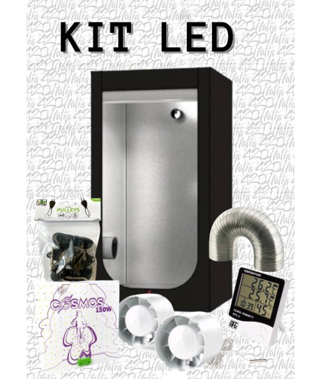 KIT GROWBOX COMPLETO 80x80-LED 240W KIT GROWBOX COMPLETO 80x80-LED 240W